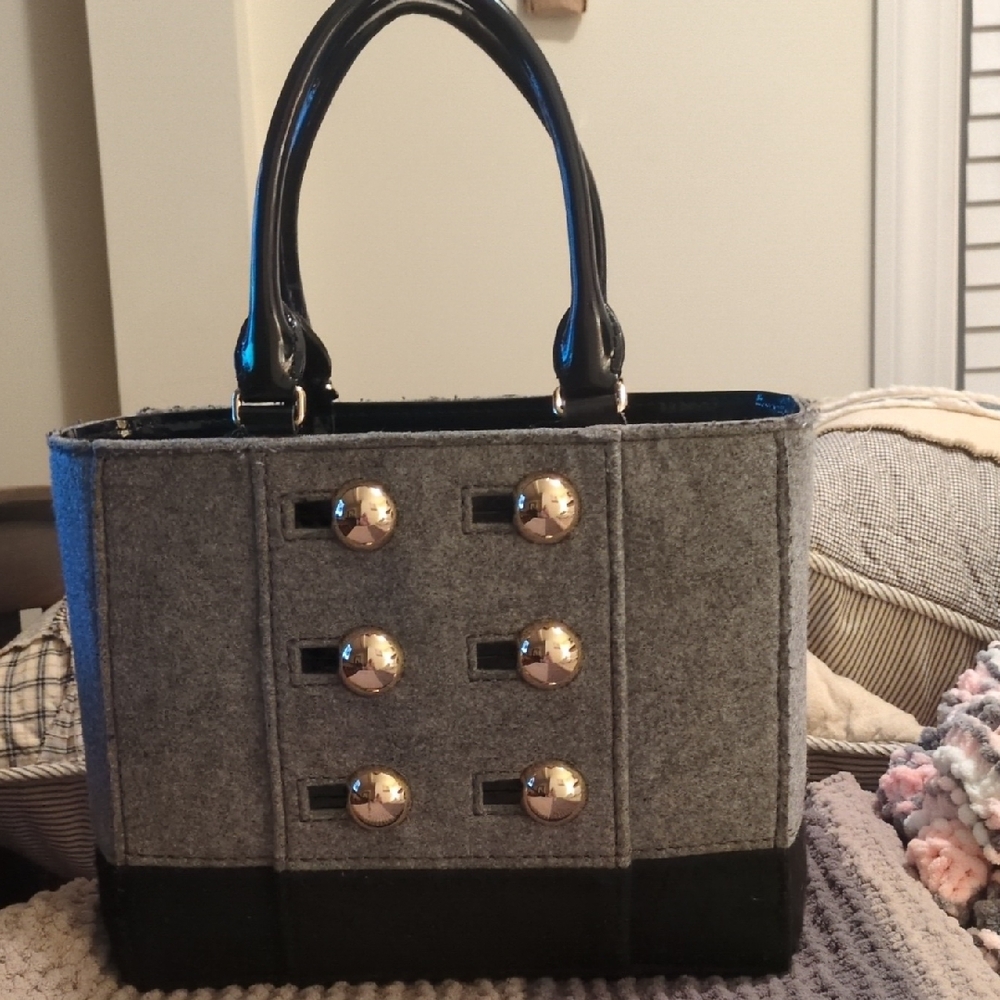 Kate Spade Gray and Black Women's Tote Bag